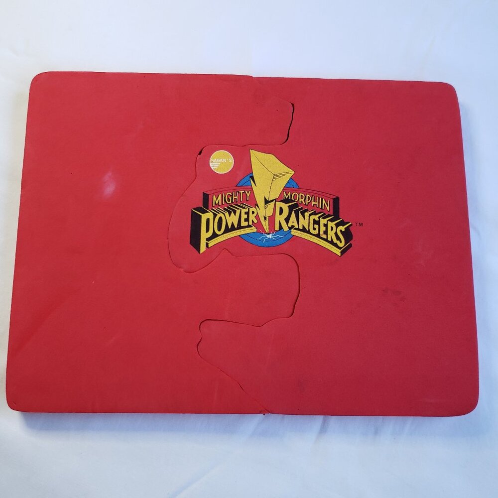 90s Vintage Mighty Morphin Power Rangers MMPR Red Karate Practice Foam Board